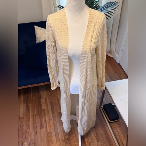 SONOMA Cream Chunky Knit Cardigan Sweater - Picture 5 of 12